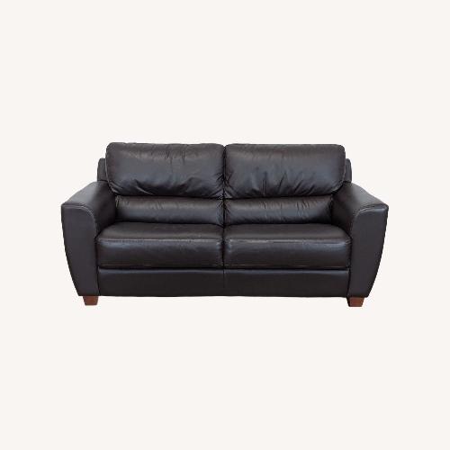 Used IKEA Leathern Midern 3 Seat Sofa for sale on AptDeco