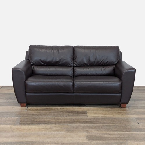Used IKEA Leathern Midern 3 Seat Sofa for sale on AptDeco