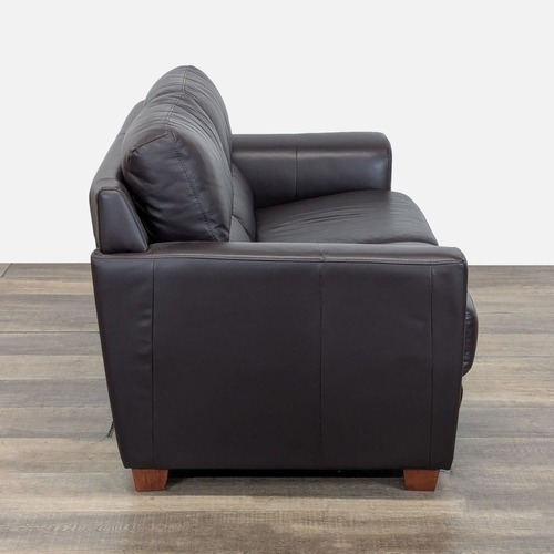 Used IKEA Leathern Midern 3 Seat Sofa for sale on AptDeco