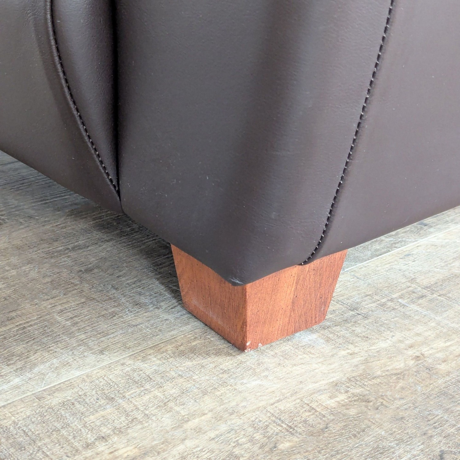 IKEA Modern Leather Lounge Chair - image-4