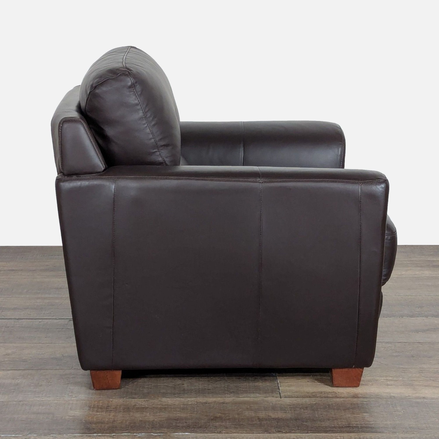 IKEA Modern Leather Lounge Chair - image-2