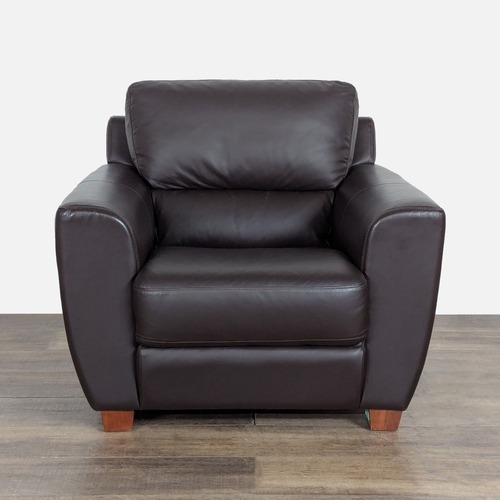 Used IKEA Modern Leather Lounge Chair for sale on AptDeco