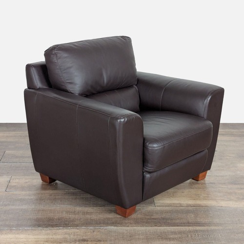 Used IKEA Modern Leather Lounge Chair for sale on AptDeco