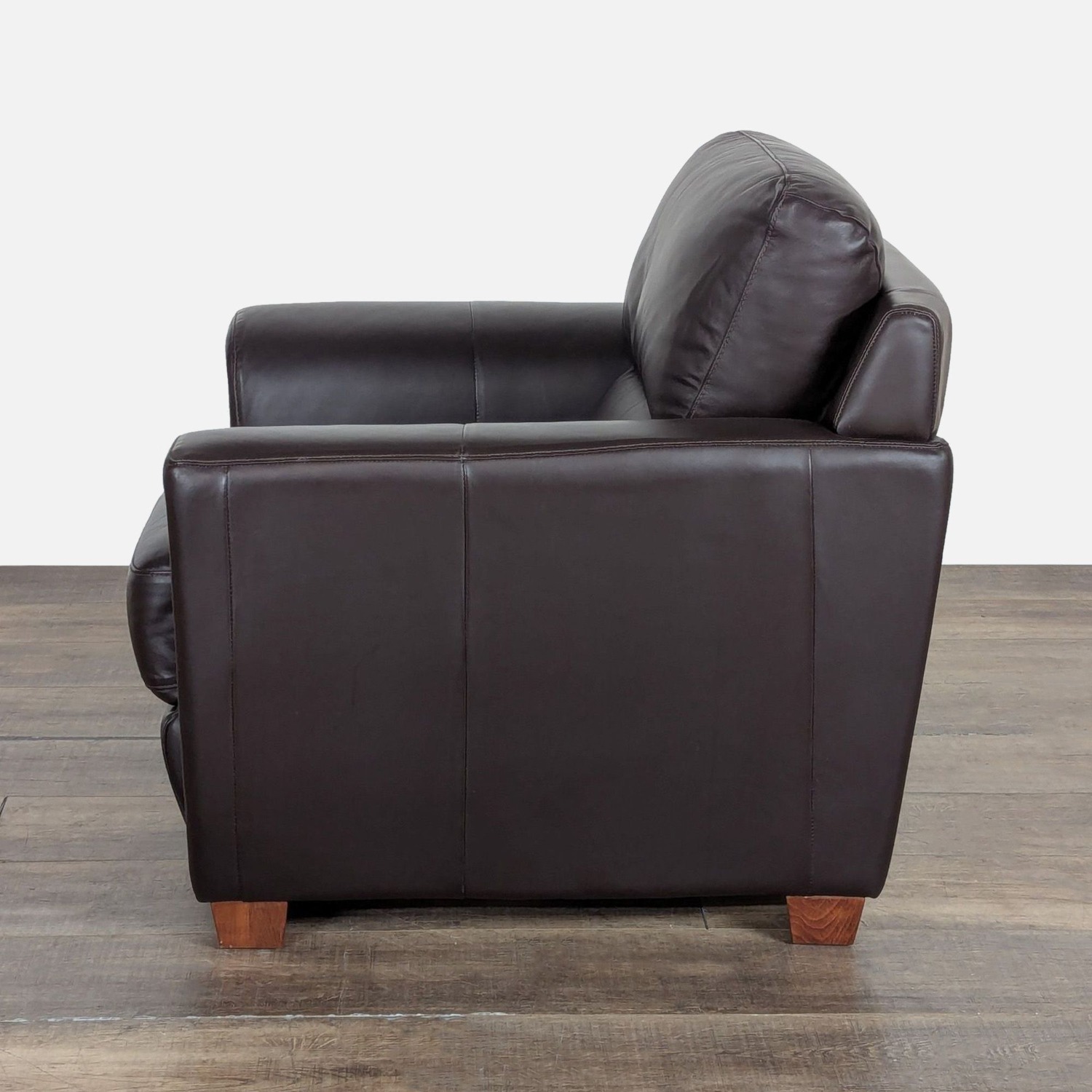 Ikea Modern Leather Lounge Chair - image-2