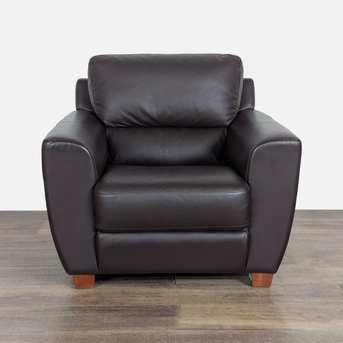 Used Ikea Modern Leather Lounge Chair for sale on AptDeco