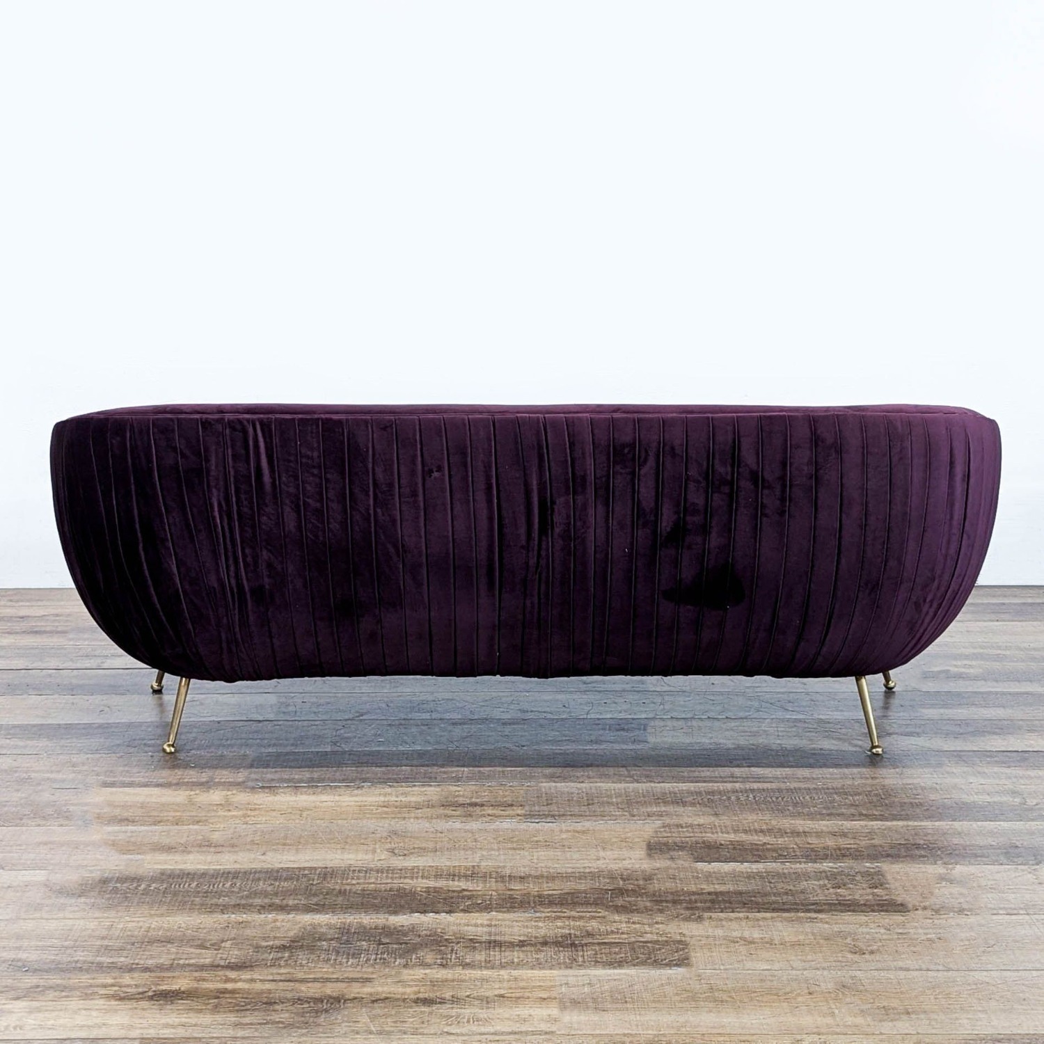 Modern Velvet Three Seat Sofa - image-2
