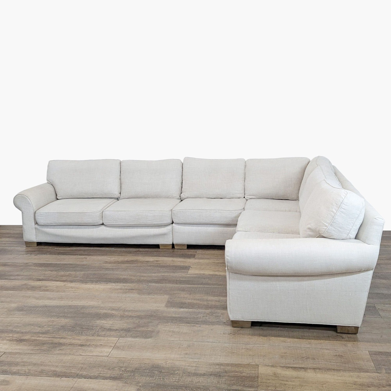 Restoration Hardware Modular Sectional with Rolled - image-2