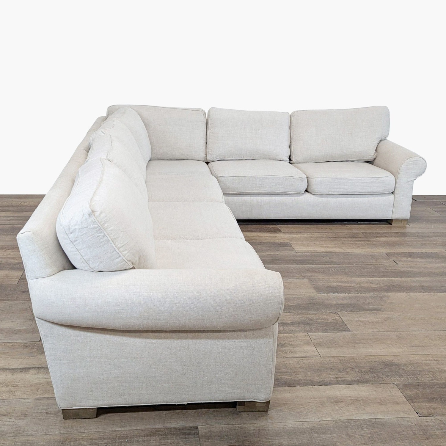 Restoration Hardware Modular Sectional with Rolled - image-1