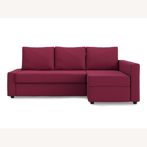 Used IKEA FRIHETEN Pink Fabric Sleeper Sofa for sale on AptDeco