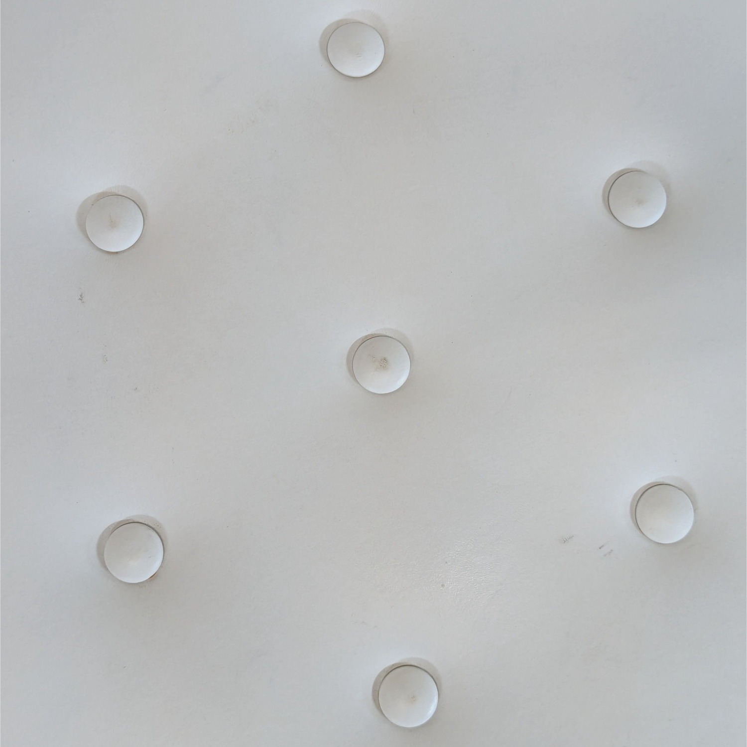 Leather Button Tufted Ottoman on Metal Base	 - image-6