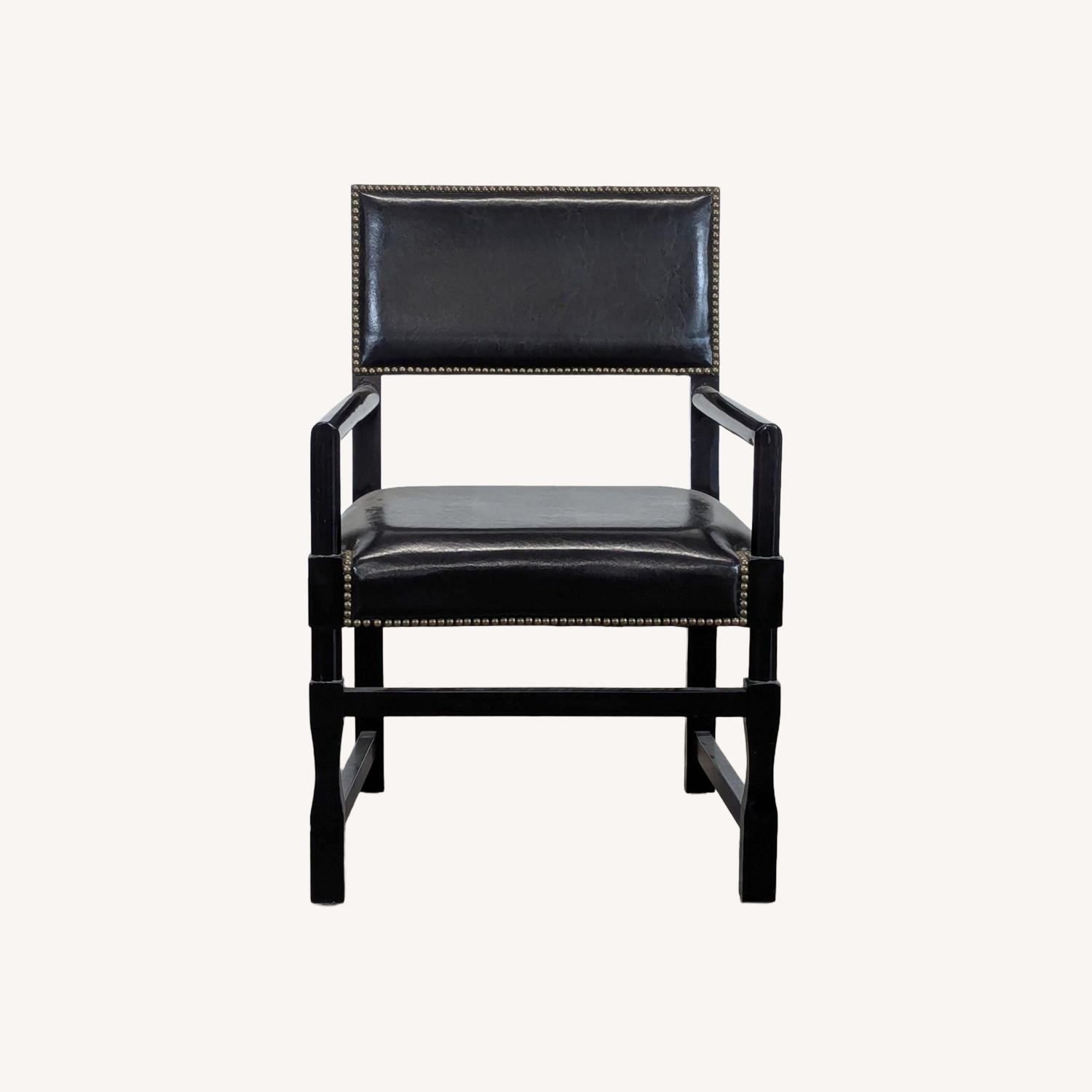 Leather Dining Armchair - image-0