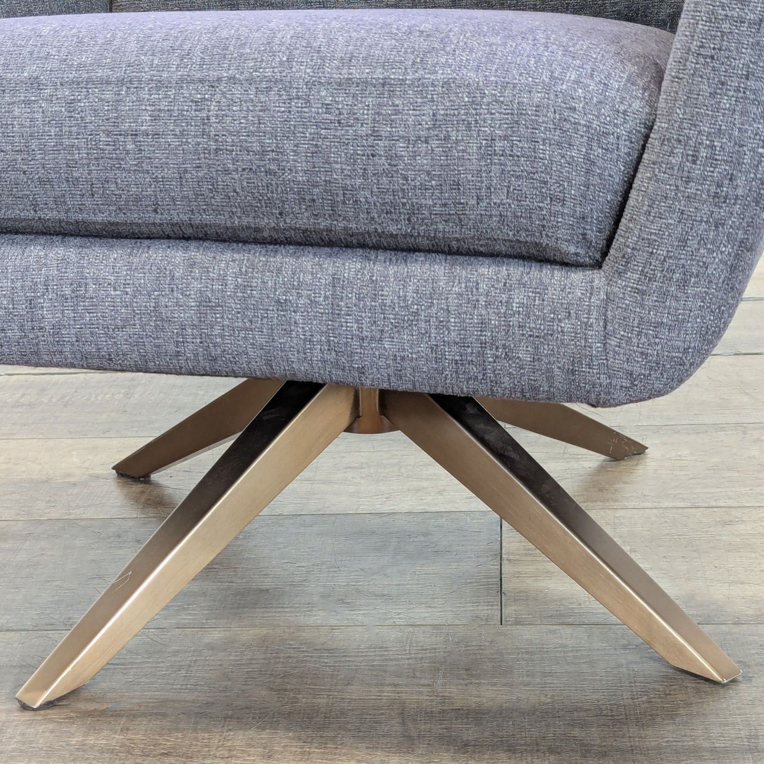 Greta Swivel Modern Armchair with Pyramidal Base	 - image-3