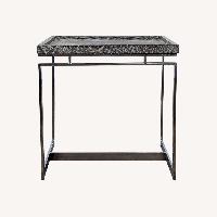 Brownstone Furniture Wood and Chrome End Table