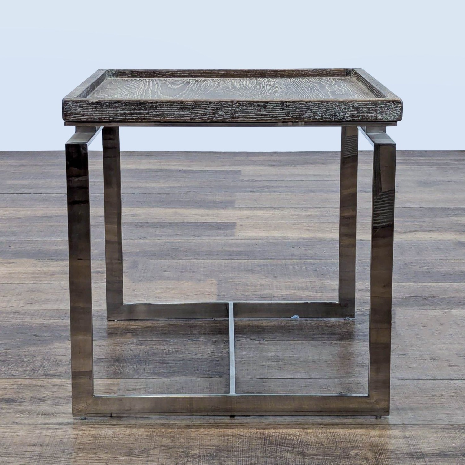 Brownstone Furniture Wood and Chrome End Table - image-3