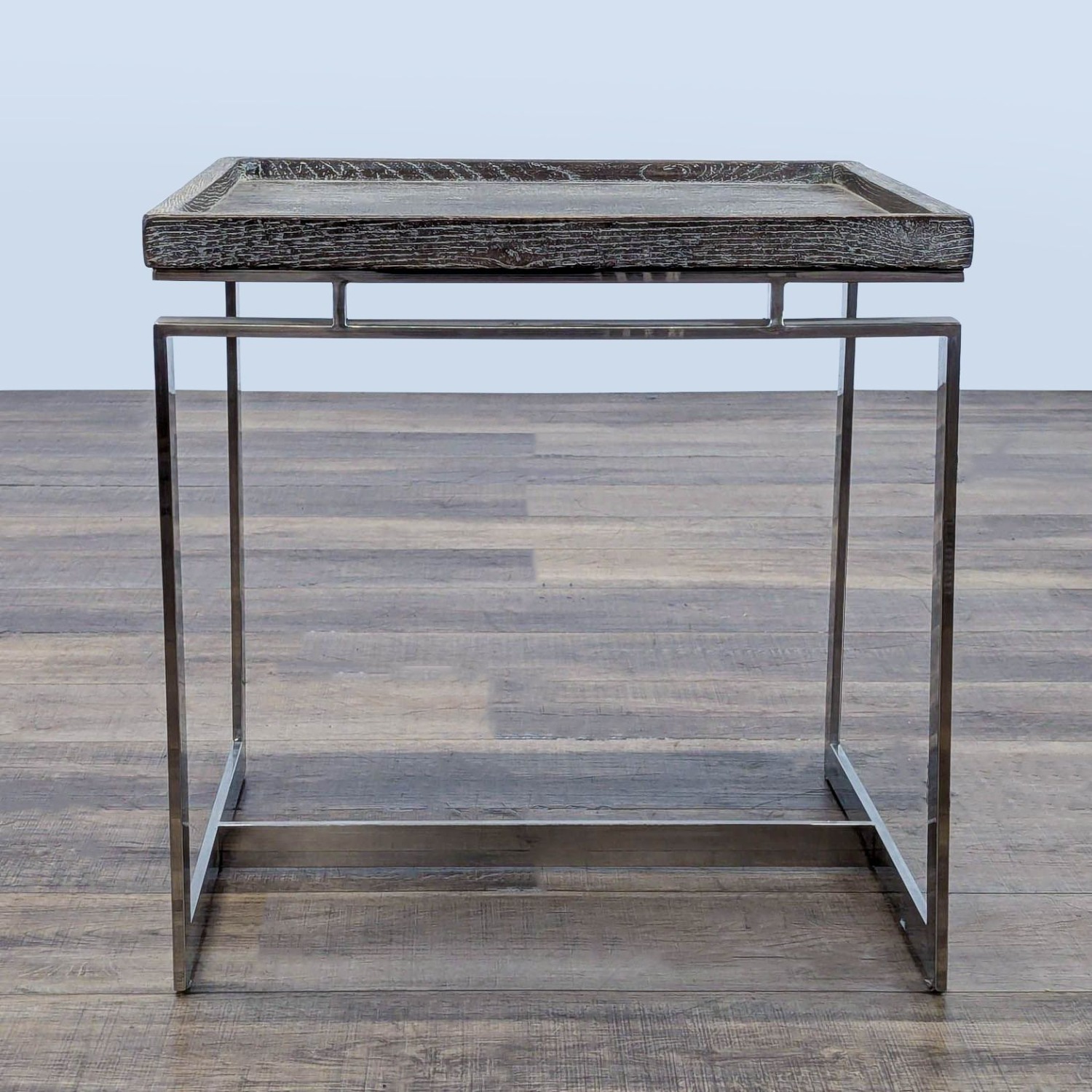 Brownstone Furniture Wood and Chrome End Table - image-2