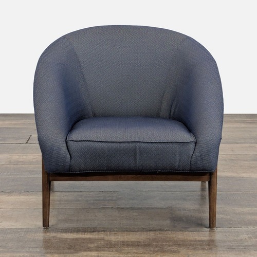 Used Transitional Wood and Fabric Chair	 for sale on AptDeco