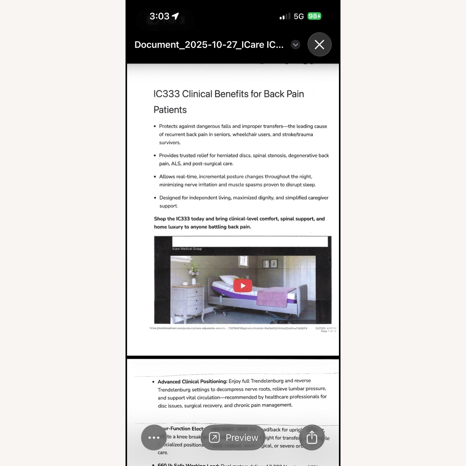 Opera Adjustable Hospital Bed - image-1