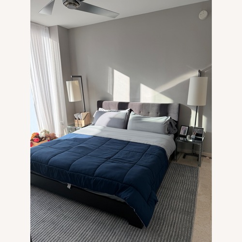 Used Dark Brown King Bed for sale on AptDeco