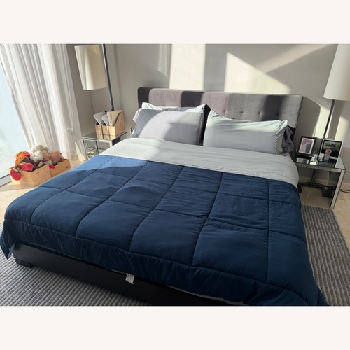 Used Dark Brown King Bed for sale on AptDeco