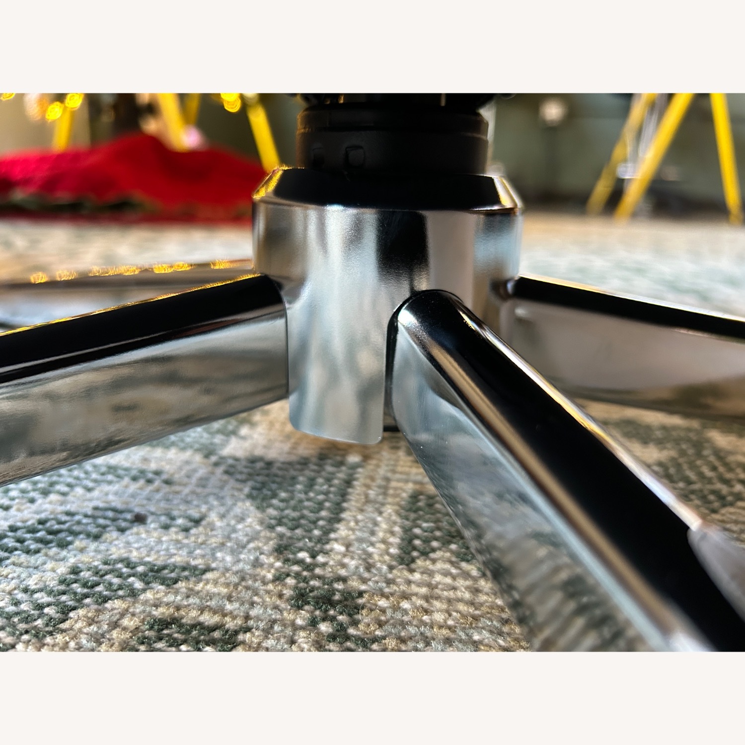 IKEA Dyvlinge Black Velvet Accent Chair - image-7