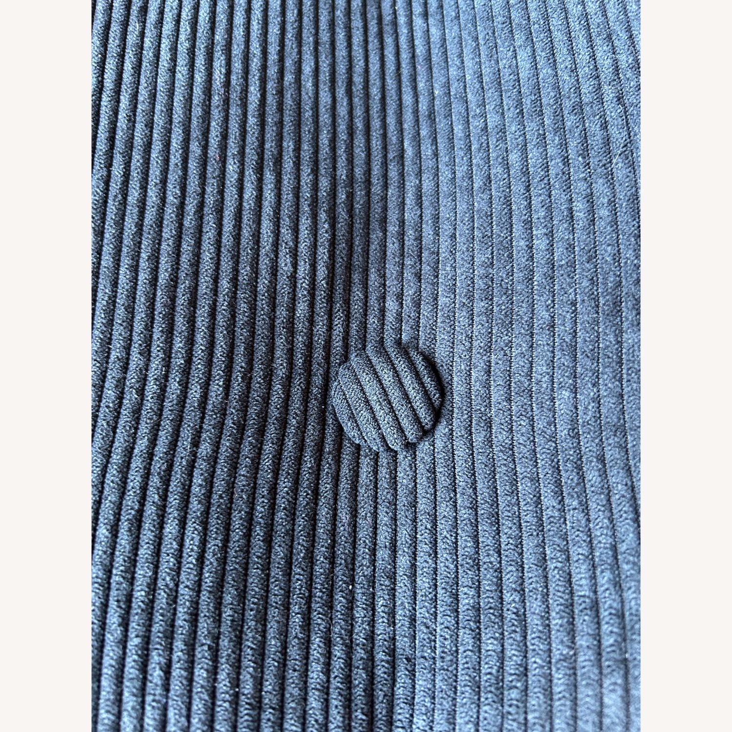 IKEA Dyvlinge Black Velvet Accent Chair - image-5