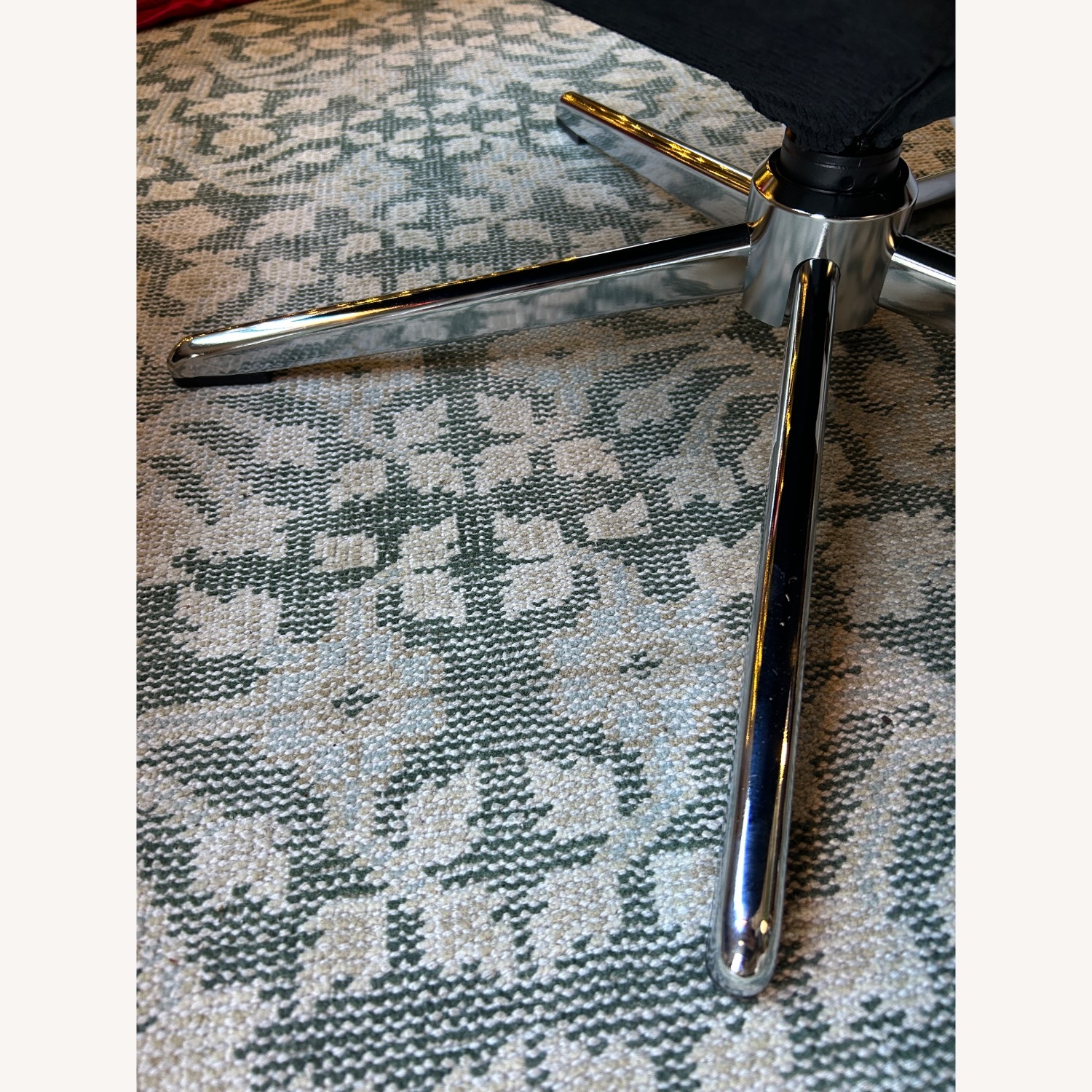 IKEA Dyvlinge Black Velvet Accent Chair - image-6