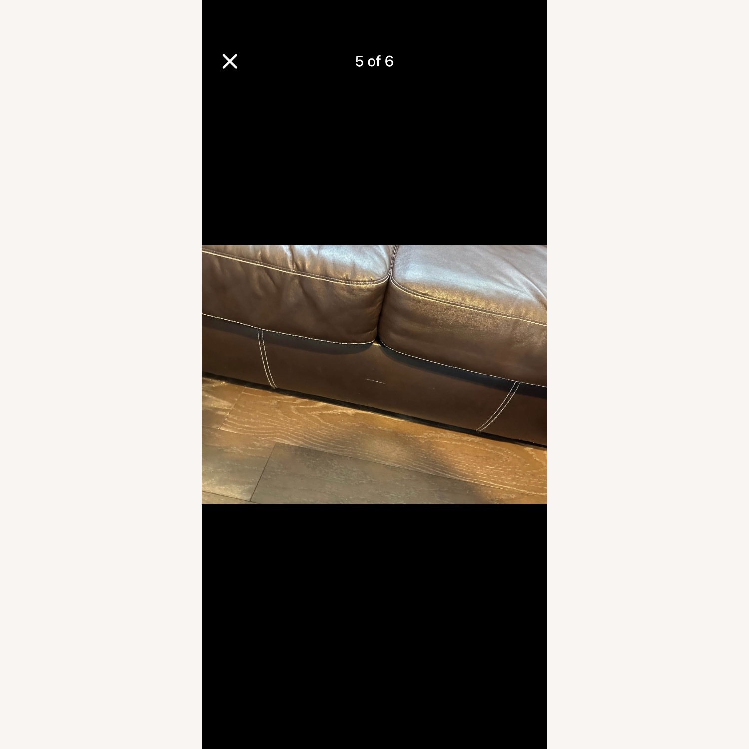 Vintage/Antique Dark Brown 2 Piece Sectional - image-4