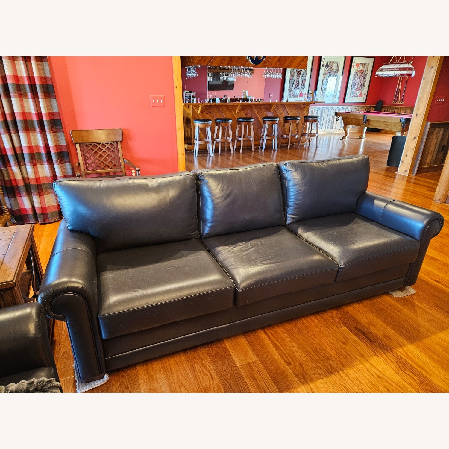 Montana Black Leather 94 in Sofa - image-1