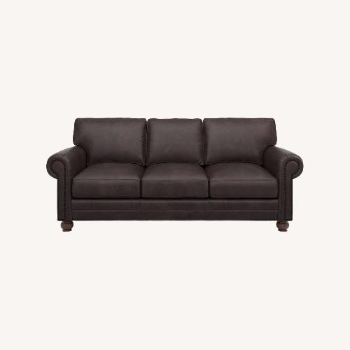 Used Montana Black Leather 94 in Sofa for sale on AptDeco