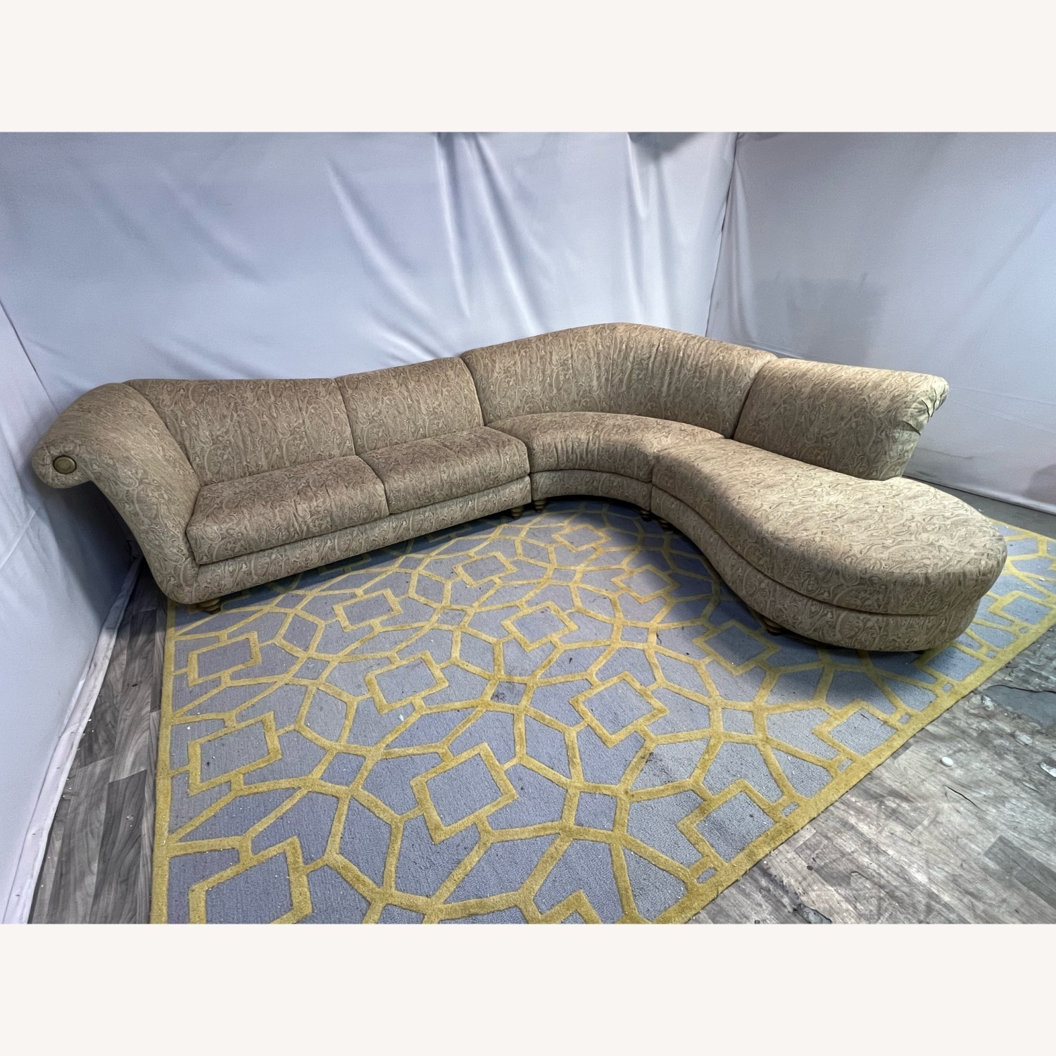 Weiman Mid-Century Modern Curved Sectional - image-1