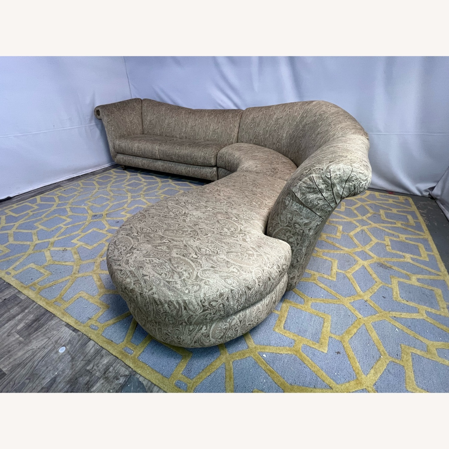 Weiman Mid-Century Modern Curved Sectional - image-2