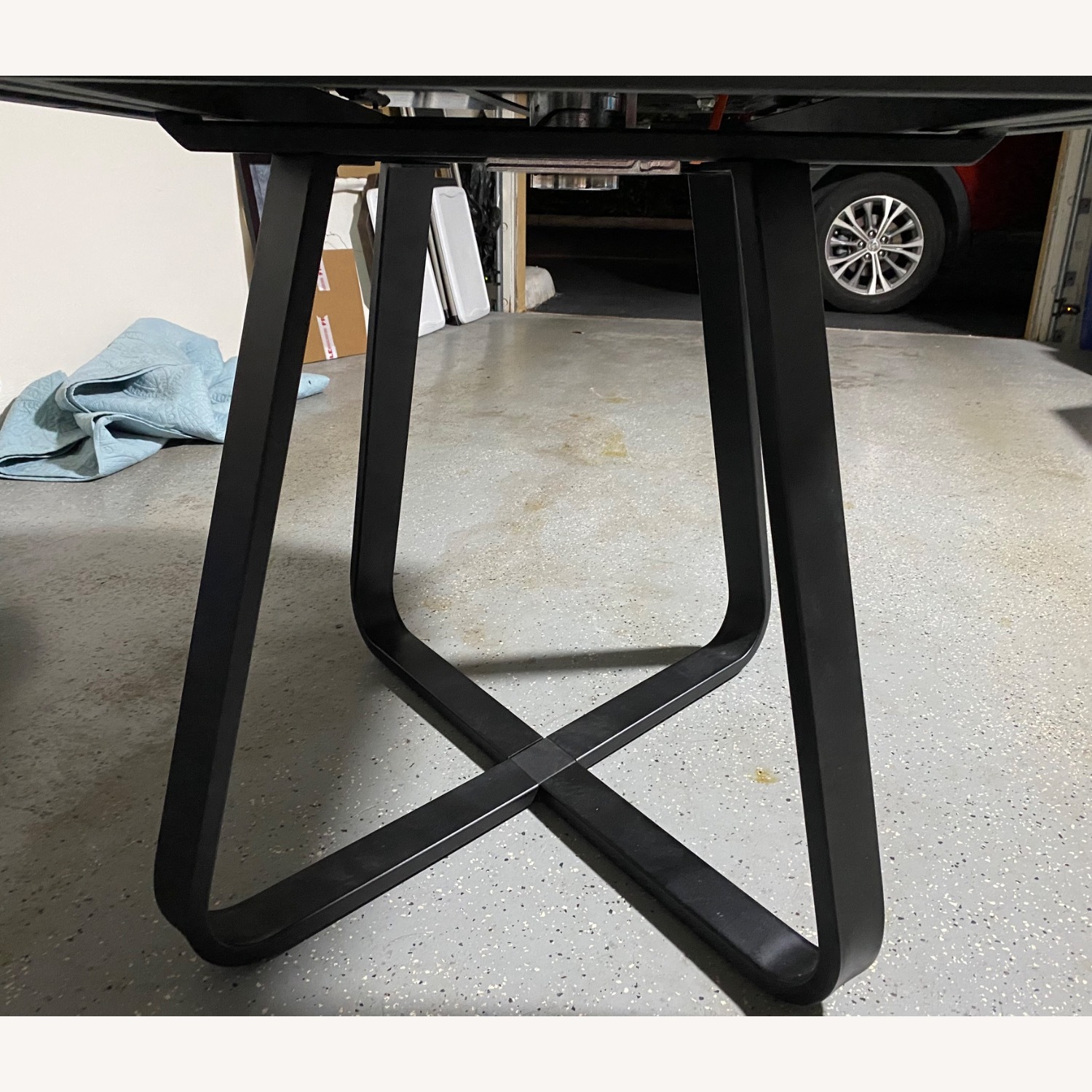 Wood Grain Ceramic Top Expendable Dining Table - image-10