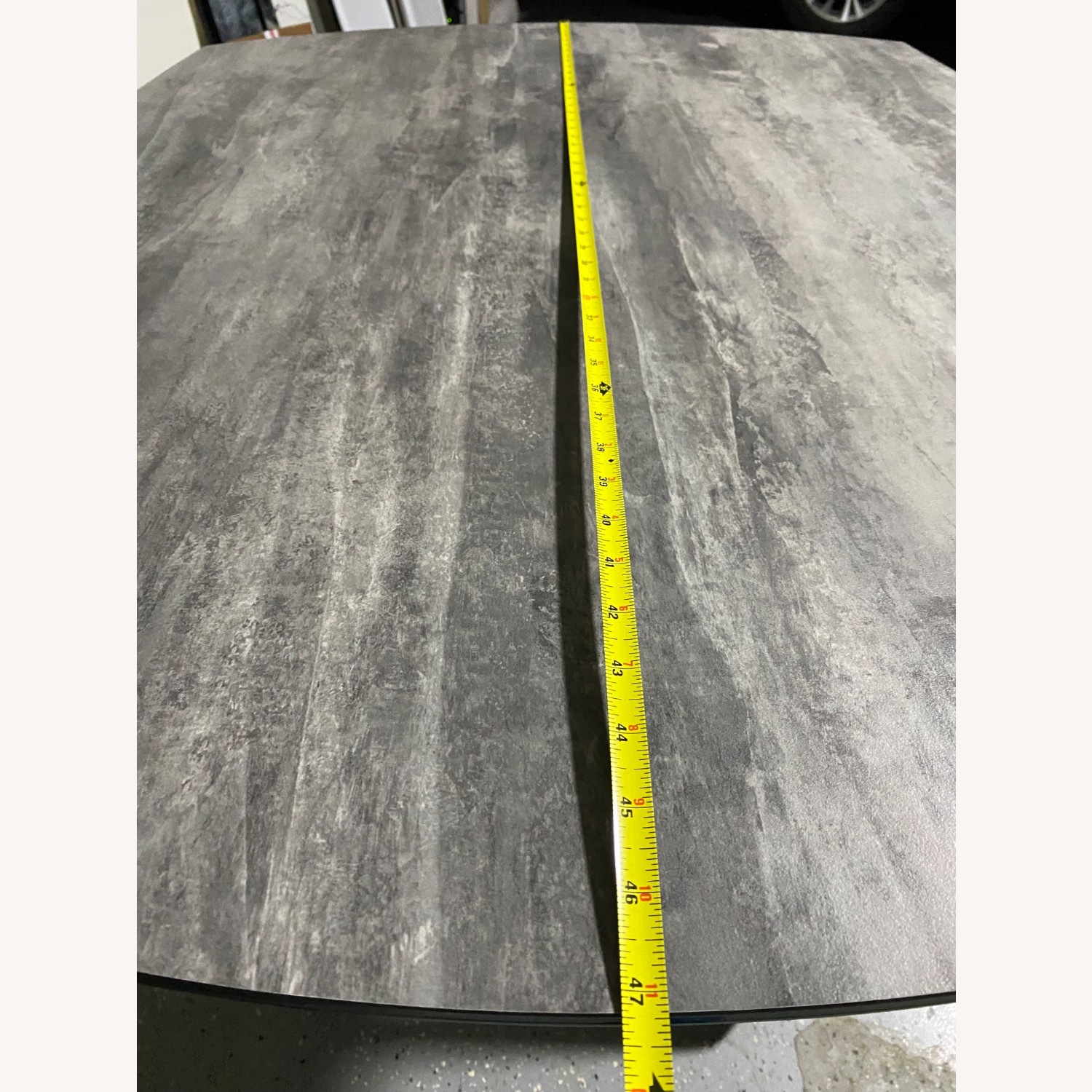 Wood Grain Ceramic Top Expendable Dining Table - image-8