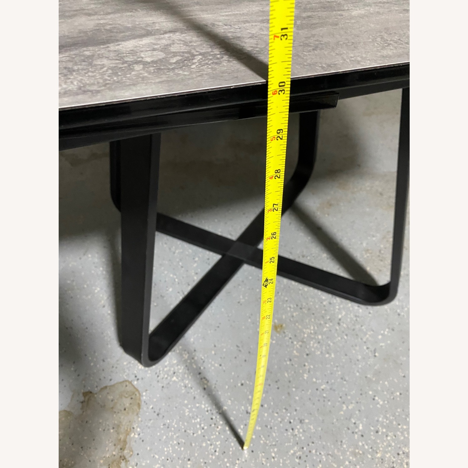 Wood Grain Ceramic Top Expendable Dining Table - image-9