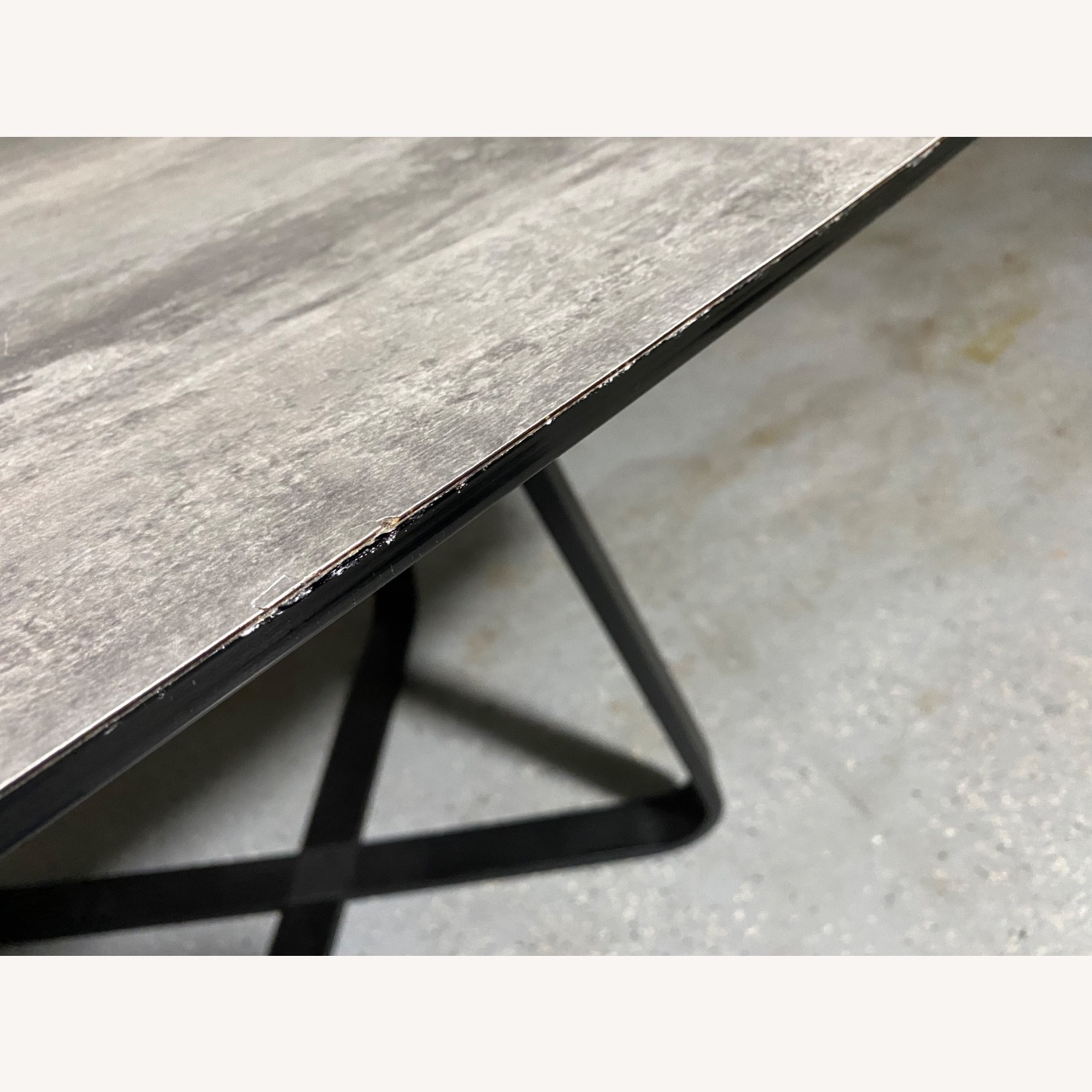 Wood Grain Ceramic Top Expendable Dining Table - image-4