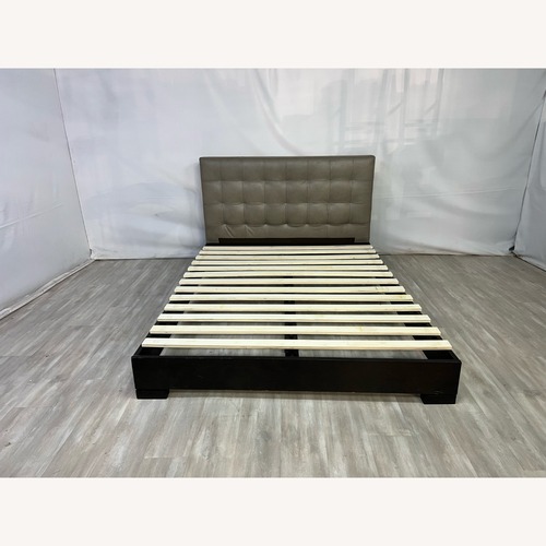 Used West Elm Emmett Tufted Queen Bed for sale on AptDeco