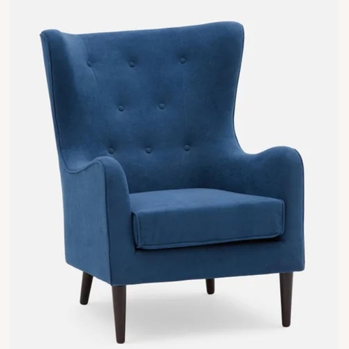 Used Structube Polo Blue Fabric Accent Chairs for sale on AptDeco