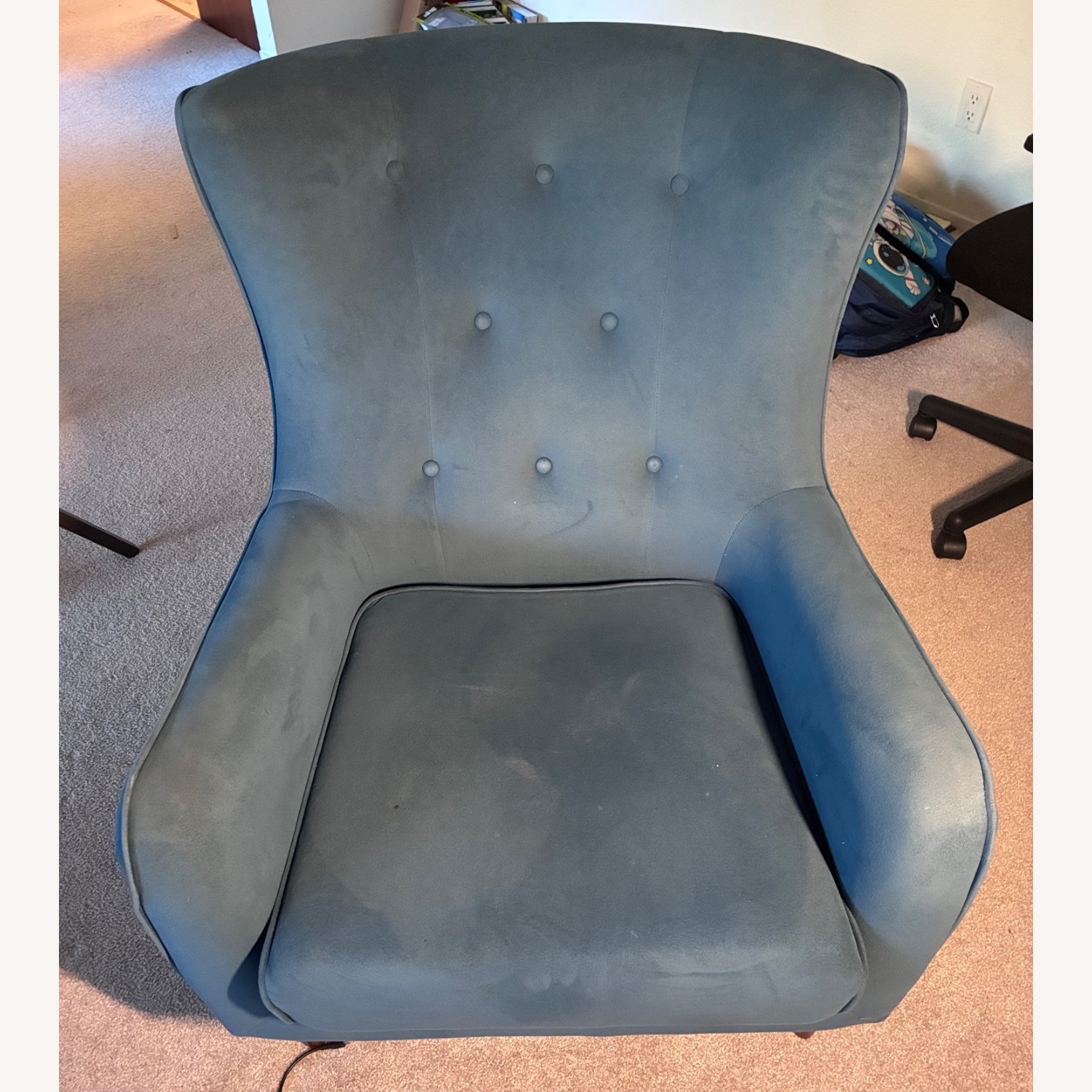 Structube Polo Blue Fabric Accent Chairs - image-3