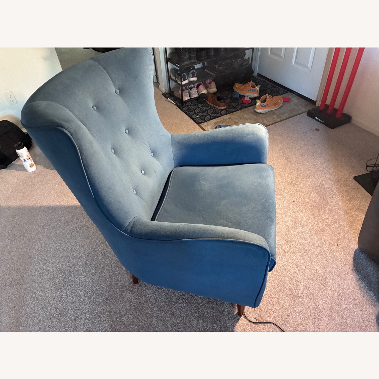Structube Polo Blue Fabric Accent Chairs - image-1