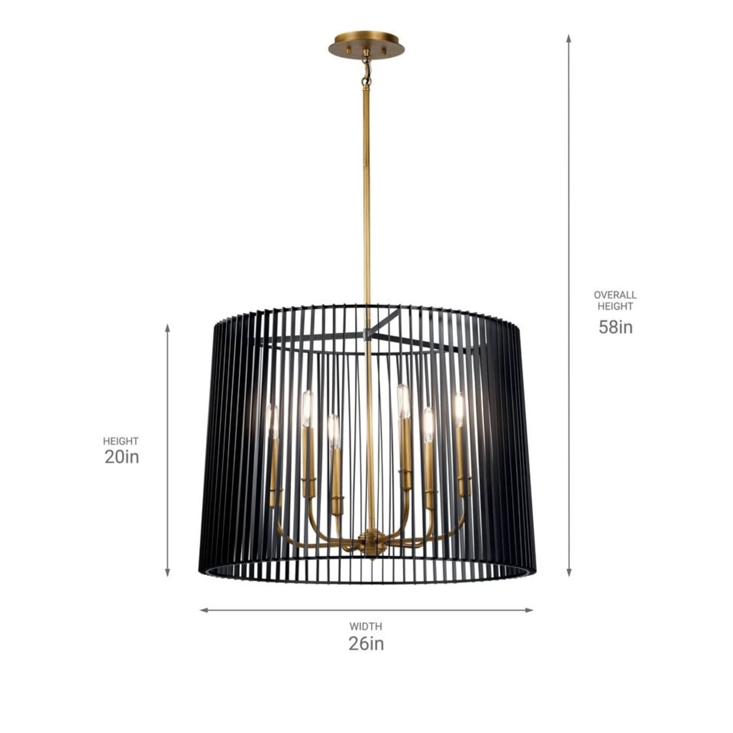 Kichler Black Ceiling Lamp - image-1