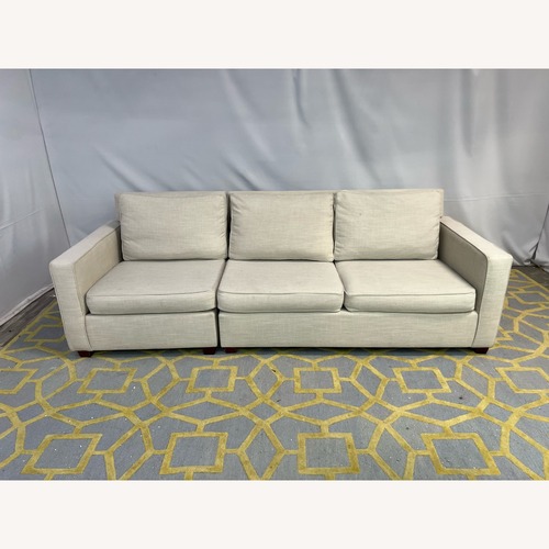 Used West Elm Henry Cream White Sofa for sale on AptDeco