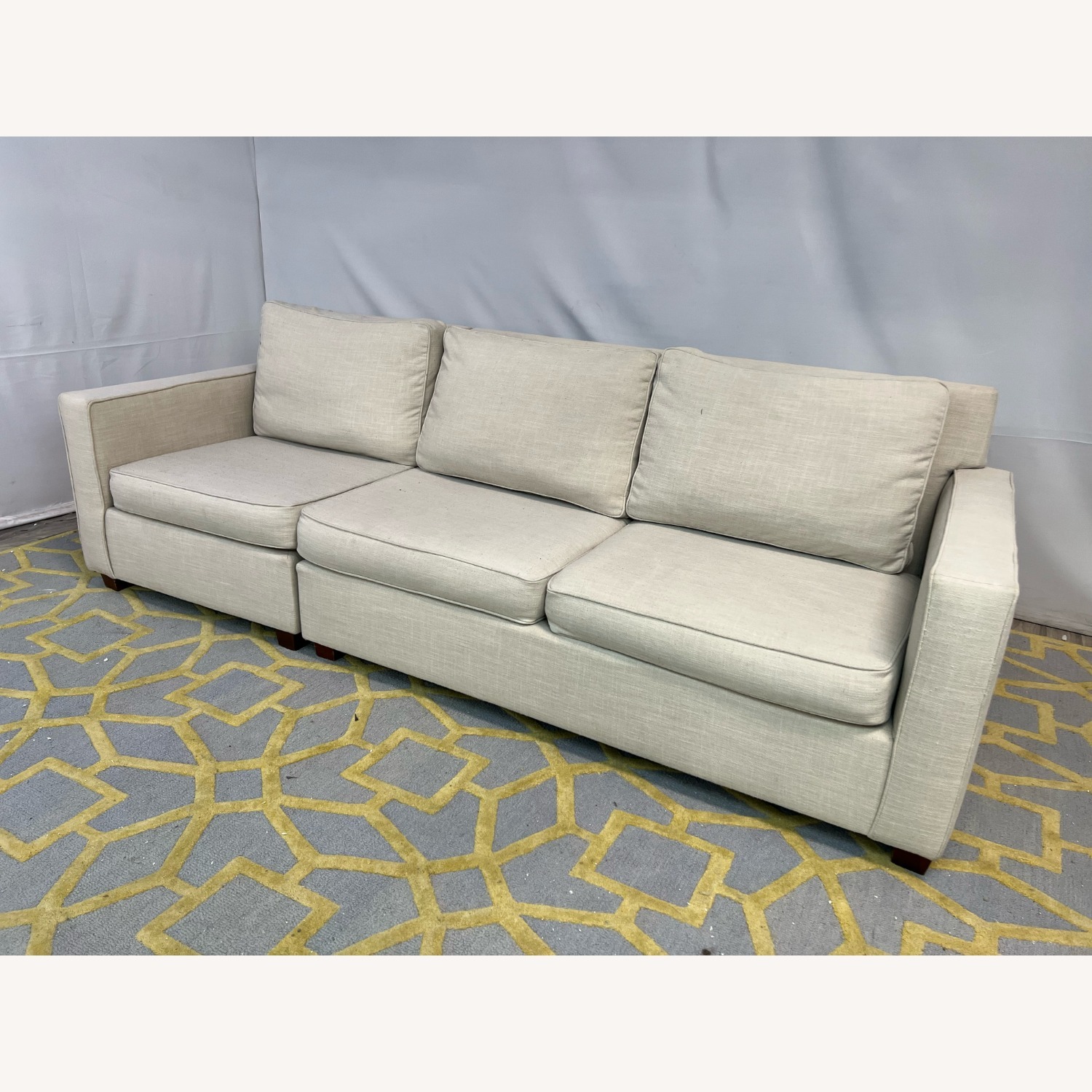 West Elm Henry Cream White Sofa - image-2