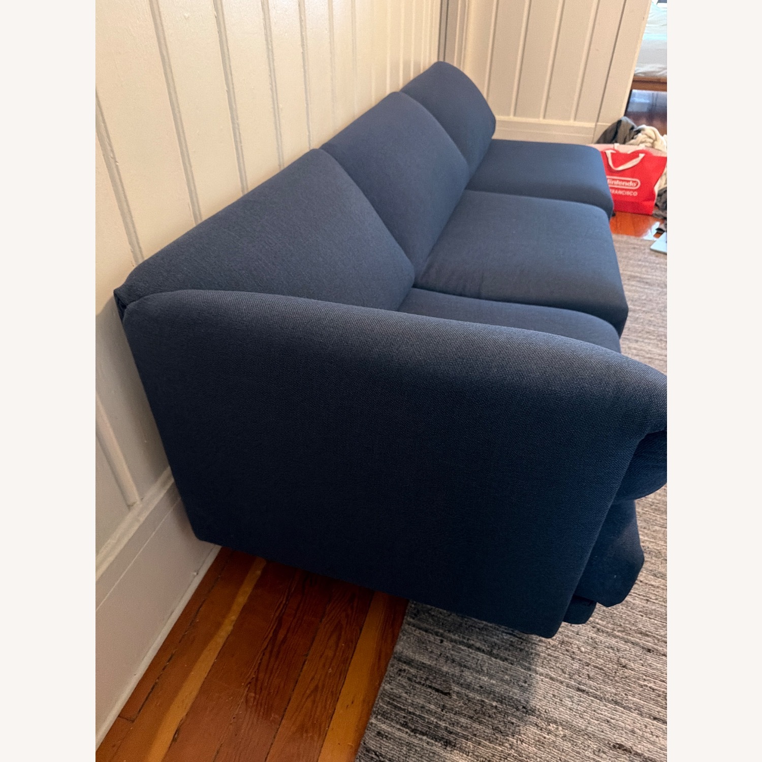 Burrow Range Blue Wool Blend 3 Seater Sofa - image-3