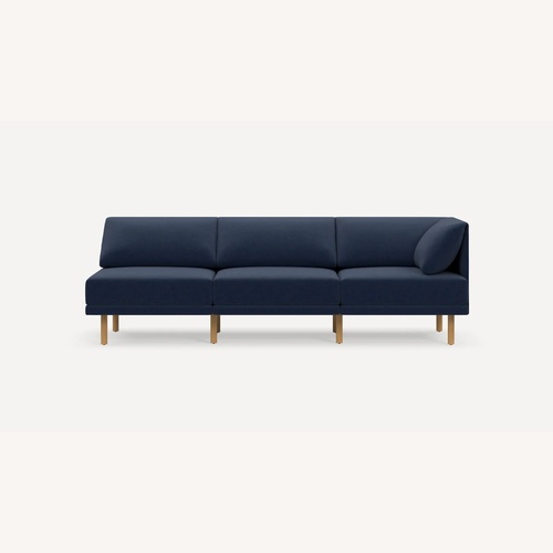 Used Burrow Range Blue Wool Blend 3 Seater Sofa for sale on AptDeco
