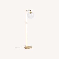Anthropologie Ariel Brass Floor Lamp 