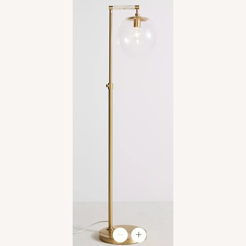 Used Anthropologie Ariel Brass Floor Lamp  for sale on AptDeco