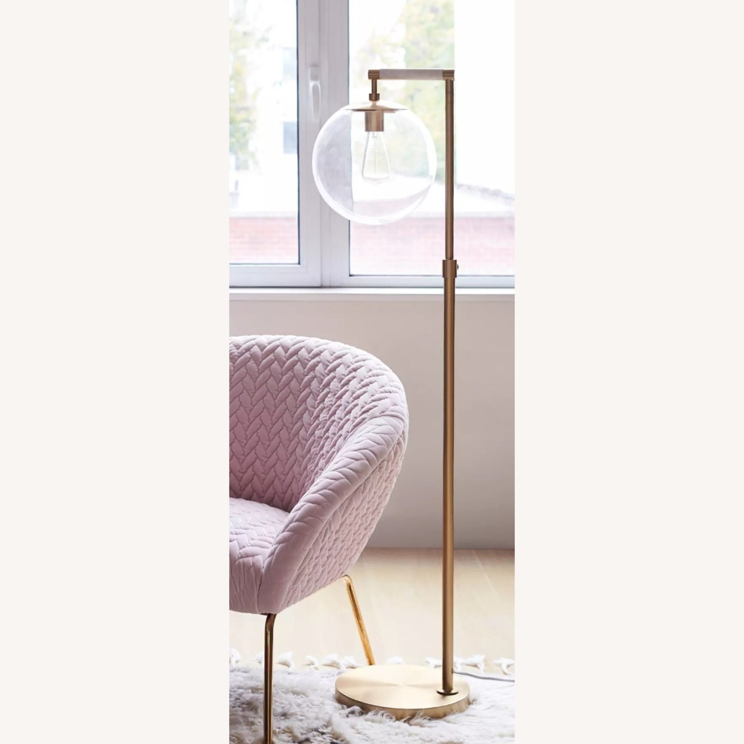 Anthropologie Ariel Brass Floor Lamp  - image-3