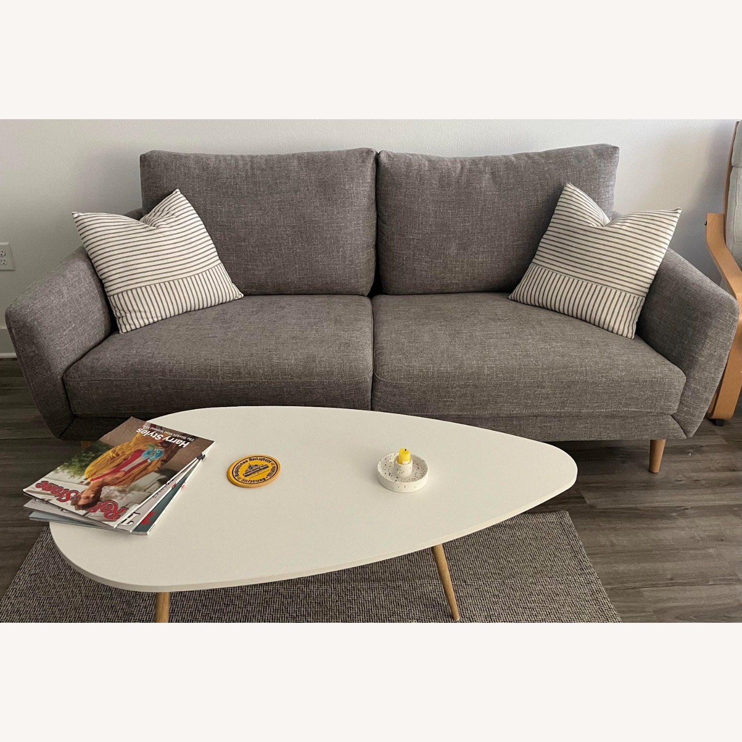 Dark Grey Two-Seat Sofa  - image-2