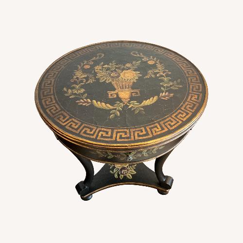 Used  Neoclassical Florentine Style Round End Tables for sale on AptDeco