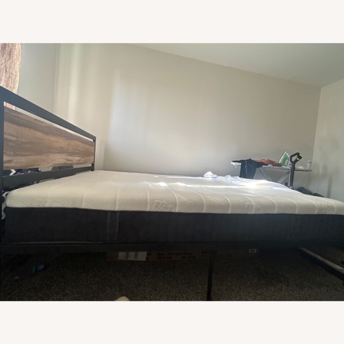 Used White Queen Bed for sale on AptDeco